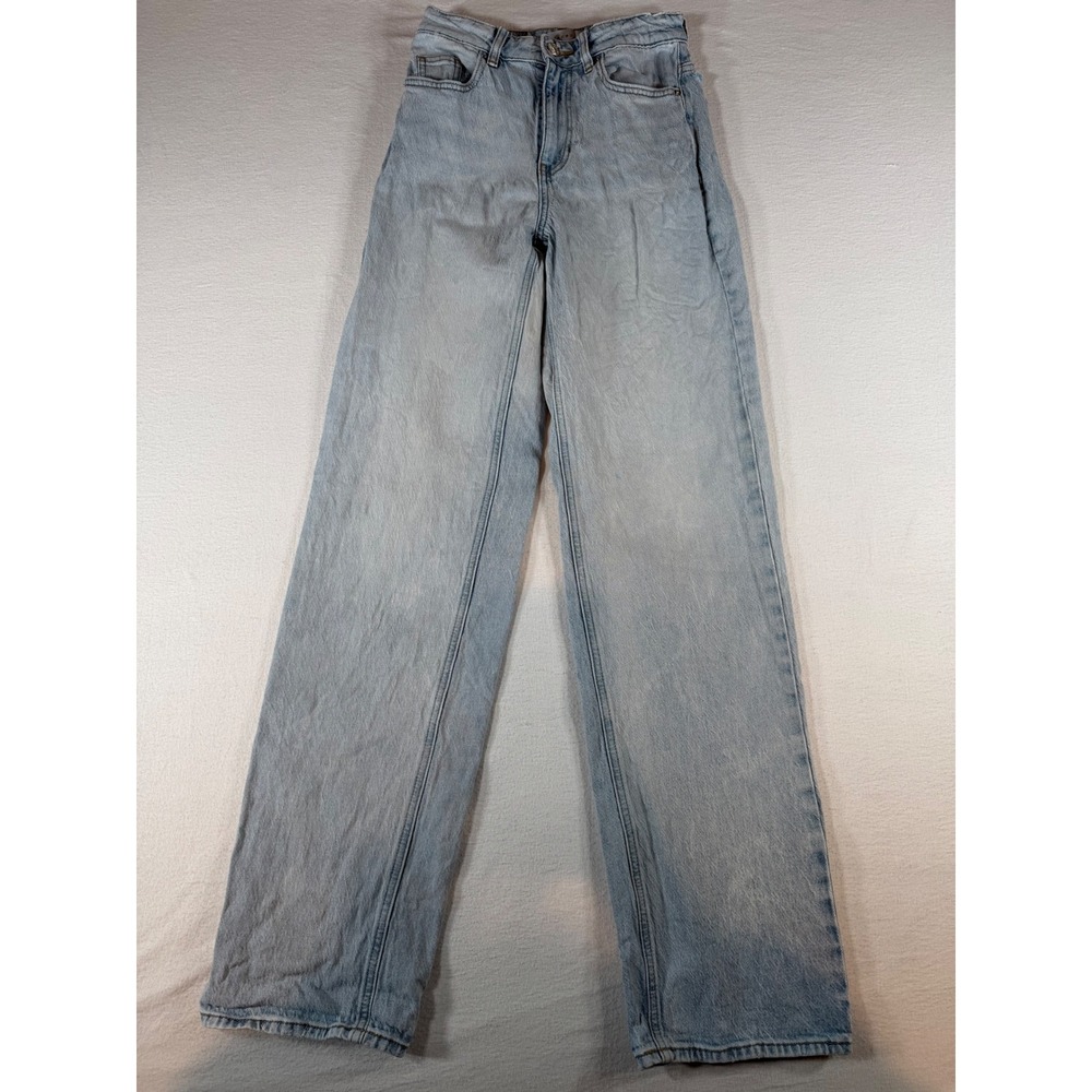 PacSun Stretch 90s Boyfriend Jeans Light Wash Blue Size 24 High Rise Relaxed